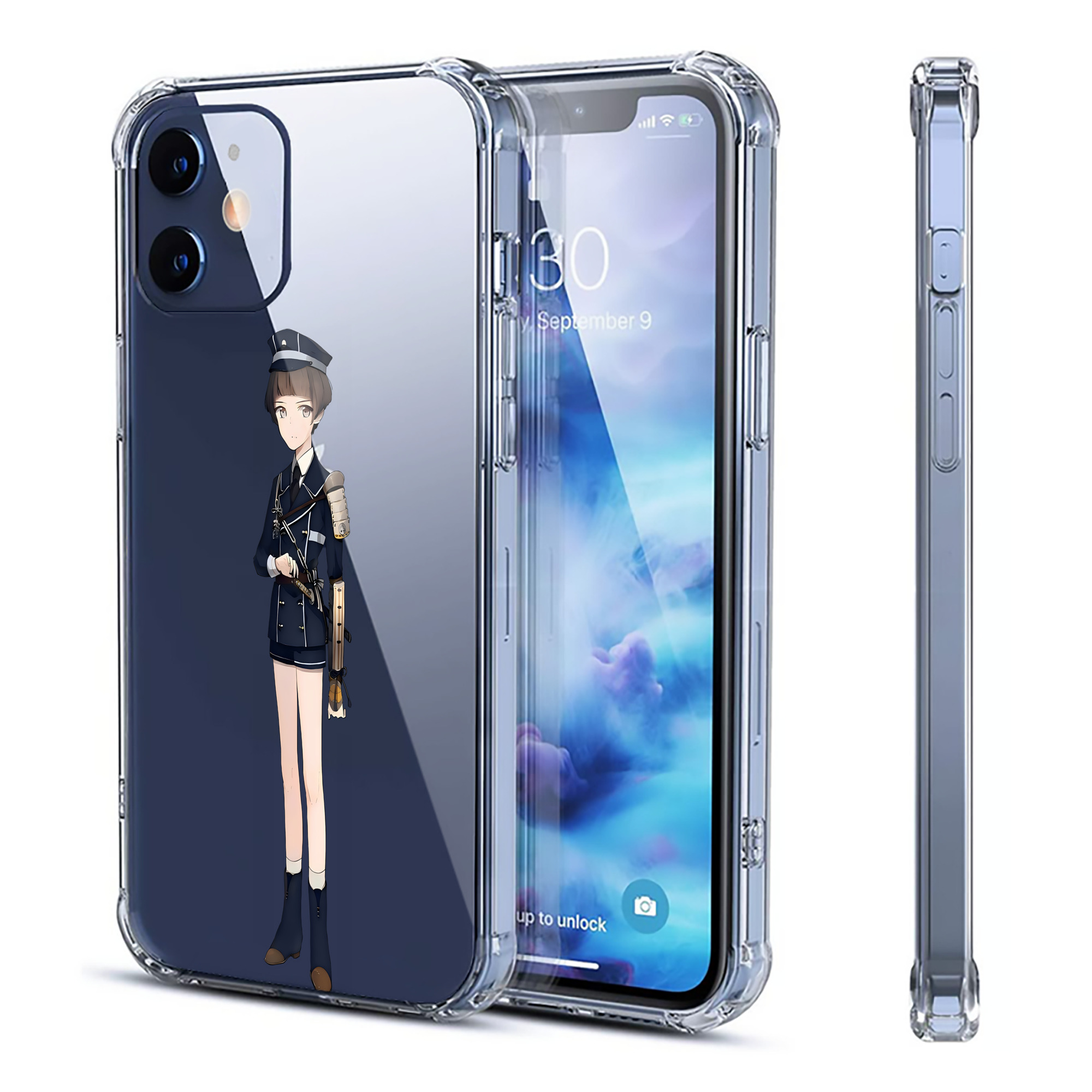 （画像用） 刀剣乱舞 Touken Ranbu 【iPhone 12シリーズ対応】透明スマホケース（クリアソフトケース）